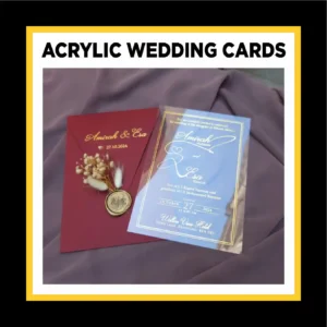 Acrylic Wedding Cards